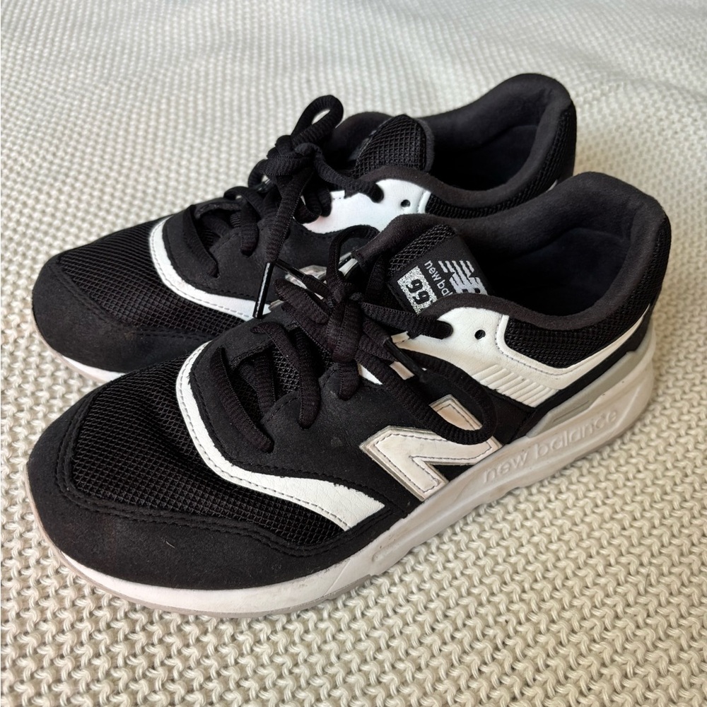 Boys New Balance 997 Black Sneakers